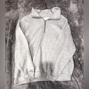 Grey half zip